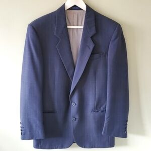 Daniel Hechter 38R Old Money Ivy League Academia Glen Plaid Wool Blend Blazer